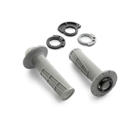 ODI GASGAS HUSQVARNA KTM LOCK ON GRIPS SET OPEN GREY 85 SX SXF EXC EXC