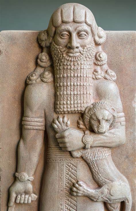 Gilgamesh With A Lion A Copy Of The Historical Relief Etsy