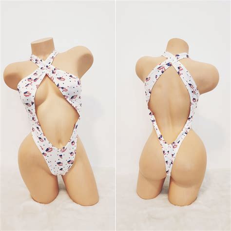 Stripper Outfit American Flag One Piece Exotic Dancewear - Etsy