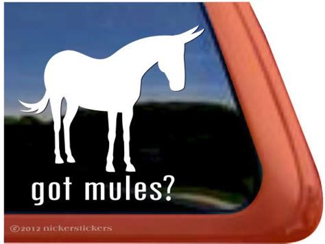 Mule Decals And Stickers Nickerstickers Mules Custom Decal Stickers