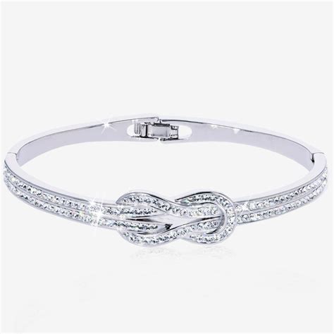 Swarovski® Crystals Knot Bangle Warren James