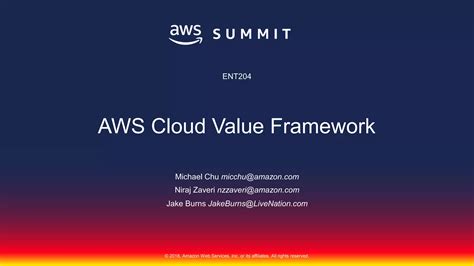 Ent204 The Aws Cloud Value Framework Ppt