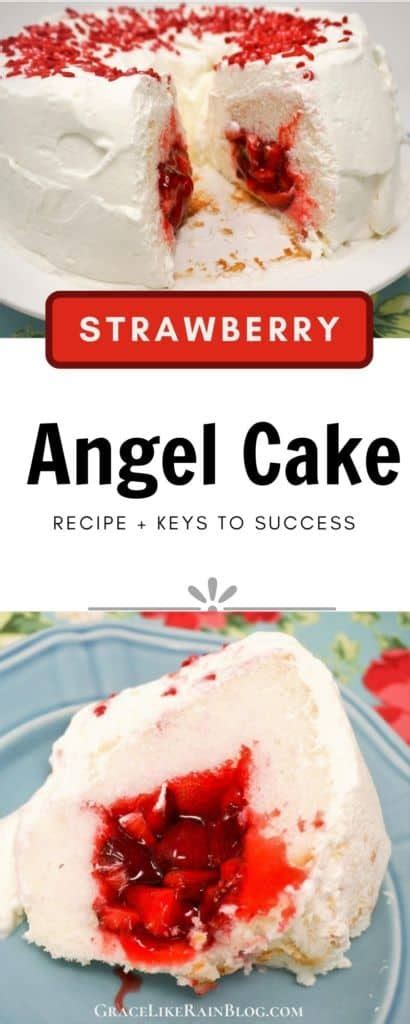 Strawberry Angel Cake Grace Like Rain Blog