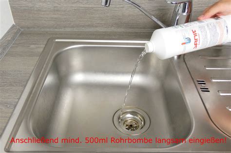 Rohrbombe 1000ml Sanit 3066 Rohrreiniger Säurefrei Abflußreiniger Wc