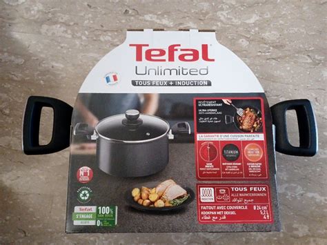 Tefal Unlimited Tous Feux Induction Pot With Lid Cm Furniture