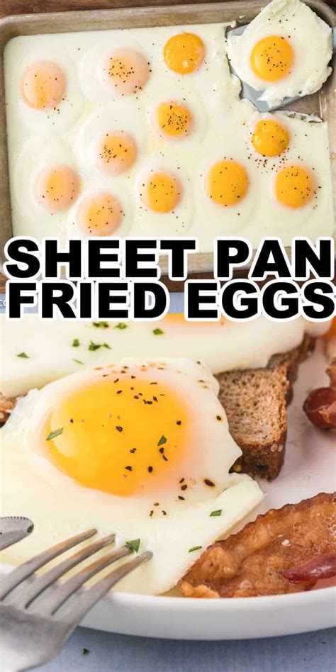 Sheet Pan Fried Eggs Recipe Sunny Side Up Baked Eggs • Midgetmomma