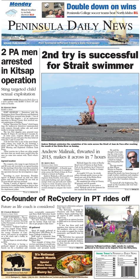 Pdn20150907j By Peninsula Daily News And Sequim Gazette Issuu