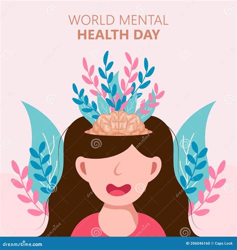 Hand Drawn World Mental Health Day Stock Vector Illustration Of Human