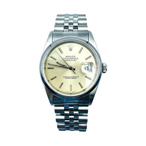 Montre Rolex Oyster Perpetual Datejust Ref 16200 En Acier 36 Mm Avec