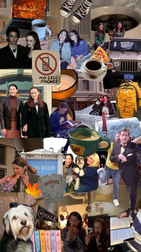 Early Seasons Of Gilmore Girls Gilmoregirls Gilmoregirlsaethetic Moodboard Collage In