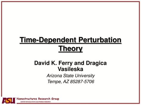 Ppt Time Dependent Perturbation Theory Powerpoint Presentation Free