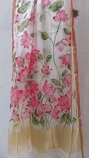 Pin On Pins By You In Saree Painting Designs Fabric Painting On