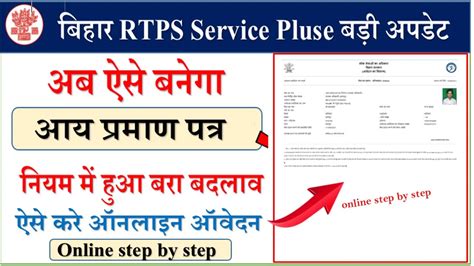 Bihar Income Certificate Online 2023 आय प्रमाण पत्र बिहार ऑनलाइन