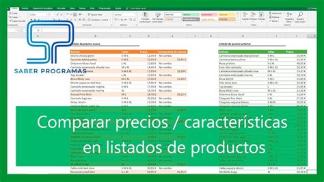 Excel Comparar Precios De Productos En Excel Comparar Precios De