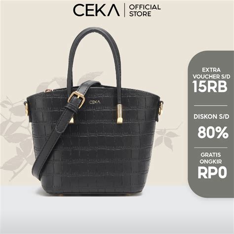 Jual CEKA Tas Selempang Wanita Import Hand Bag Wanita Croco Pesta