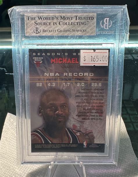 Topps Chrome Seasons Best Michael Jordan Bgs Ebay