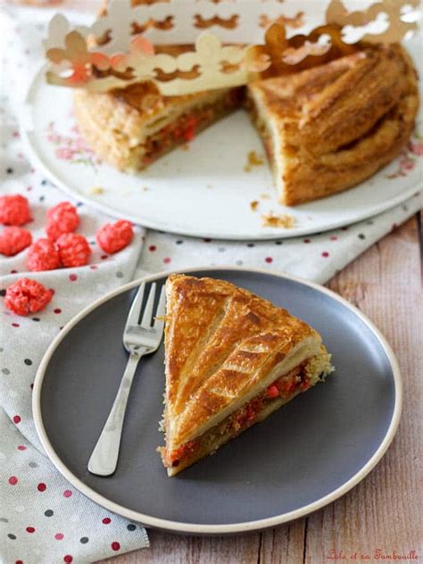 Galette à la crème d amande pralines roses Recette de Lolo et sa