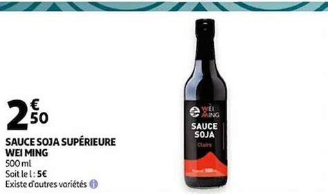 Promo Sauce Soja Supérieure Wei Ming chez Auchan iCatalogue fr