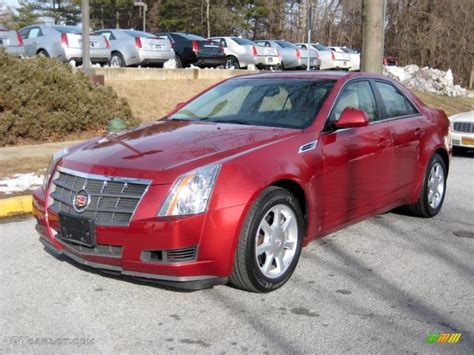 Crystal Red 2008 Cadillac CTS Sedan Exterior Photo 44872345 GTCarLot