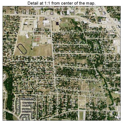 Aerial Photography Map of Lancaster, TX Texas