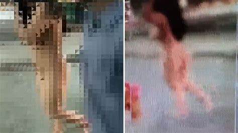 Shocking Video Woman Seen Walking Naked On Busy Street In Broad