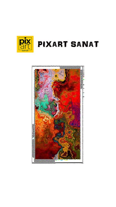 Canlı Renkler Desen PixArt Sanat Elmas Mozaik Tablo Diamond Türkiye 45 91