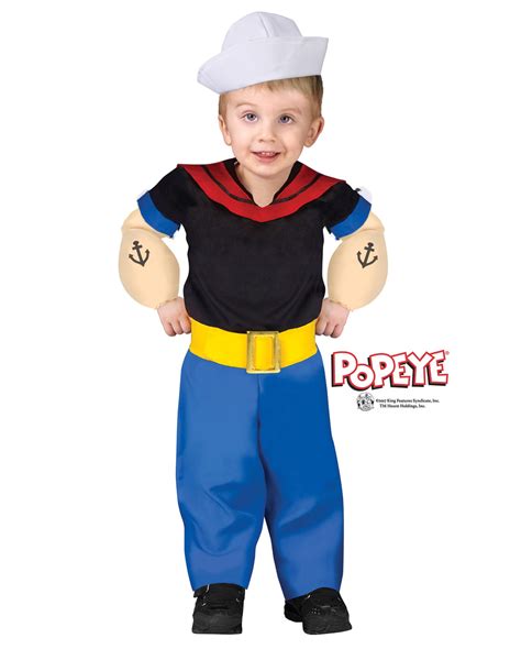 Original Popeye Toddler Costume S | Popeye baby costume | Horror-Shop.com