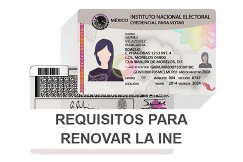 Requisitos Para Renovar La Credencial De Elector Ine