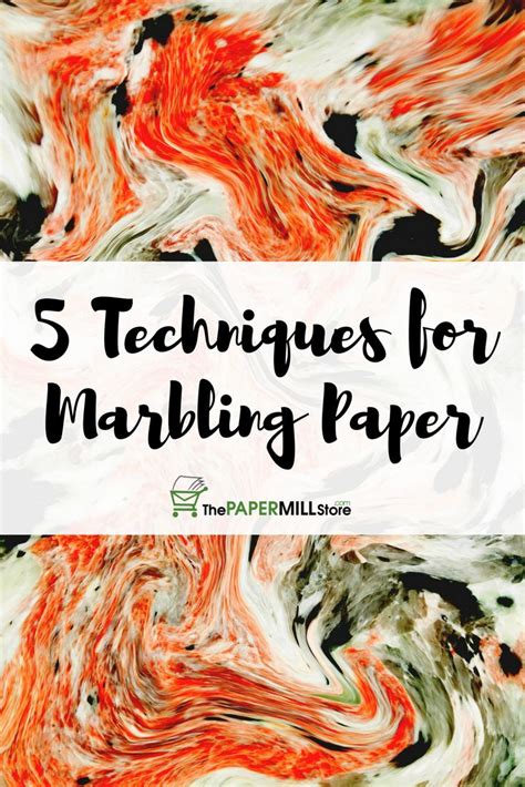 You Ll Lose Your Marbles Over These Techniques For Marbling Paper Take A Look On Thepaper Blog