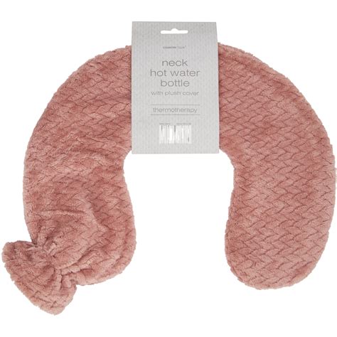 Jacquard Plush Lattice Neck Hot Water Bottle