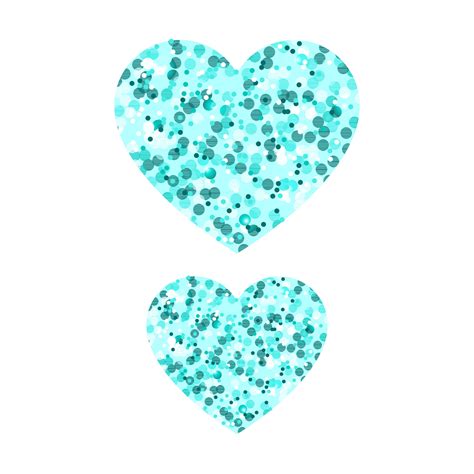 Vector glitter effect. Hearts with glitter and glitter 24649097 Vector ...