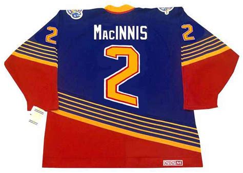 Al Macinnis Jersey St Louis Blues 1996 Away Throwback Nhl Hockey Jersey