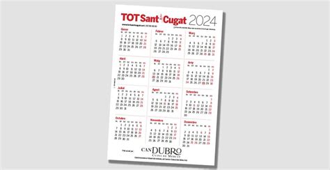 Ja Tens Disponible El Calendari Del TOT Sant Cugat Del 2024