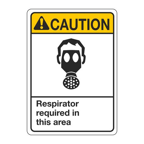 ANSI Respirator Required In This Area Sign | Carlton Industries