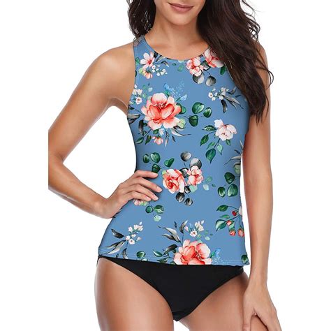FVWITLYH High Waisted Swimsuit Set Women S Ribbed Underwire Bikini High Cut V Notch Smocked
