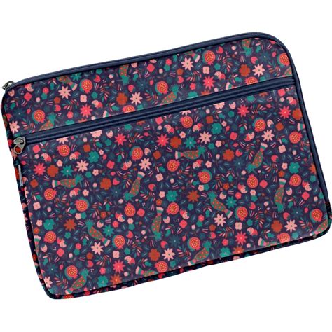 Pochette Ordinateur 13 Pouces Huppette Fleurie Papa Pique Et Maman Coud