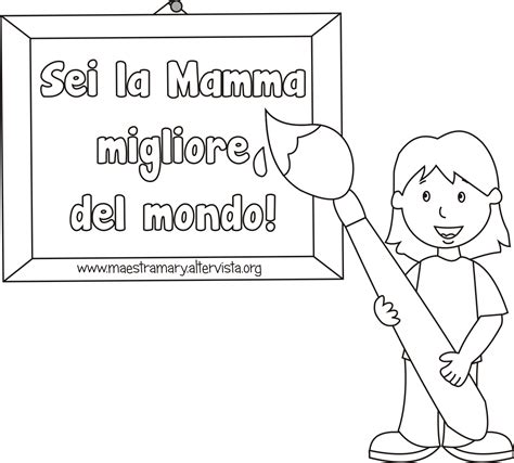 Festa Della Mamma Disegni Da Colorare Maestra Mary