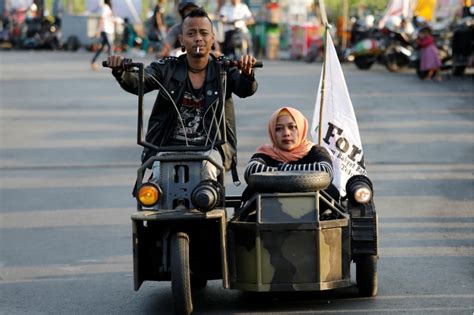 Vespa Enthusiasts Showcase Extreme Mad Max Style Scooters At Indonesian