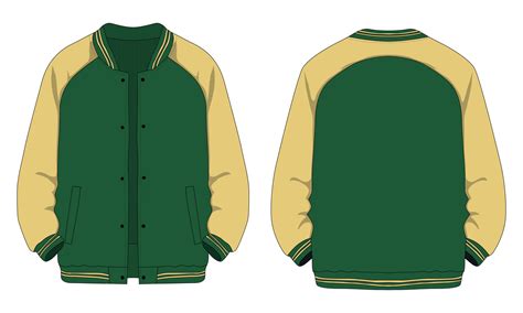 Varsity Jacket Template Vector Art, Icons, and Graphics for Free Download