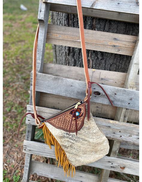 Chase Combs Leather Hairon Fringe Crossbody Bag - Nelson Royal's
