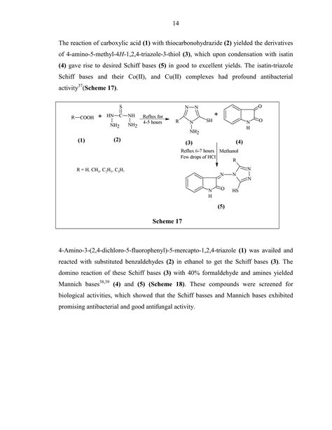 Synthesis Of Metal Based Biologically Active Derivatives Of Triazole Pdf