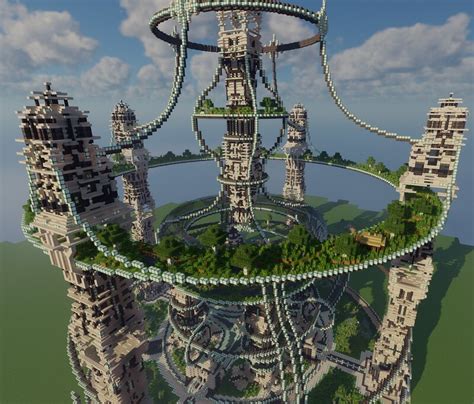 Futuristic Space Tower Minecraft Map