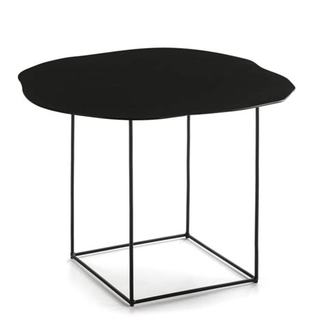 Mesa Auxiliar Metal Negro X X Cm Qechic