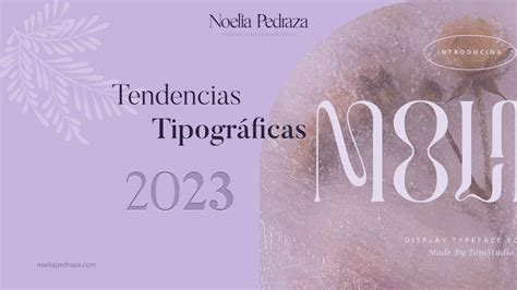 Tendencias Tipogr Ficas Dise O Gr Fico Noelia Pedraza