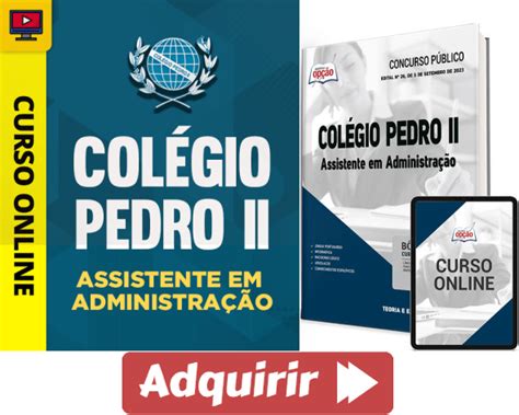 Apostila E Curso Assistente Administra O Concurso Col Gio Pedro Ii