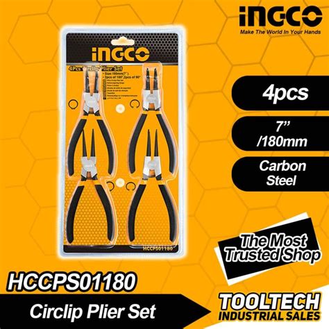 Ingco Circlip Plier Set Tooltech Lazada Ph