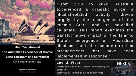 Jihad Transformed The Australian Experience Of Islamic State Terrorism