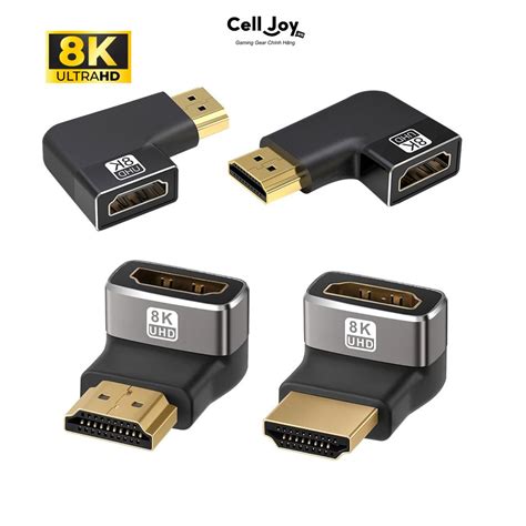 Cổng Chuyển Hdmi To Hdmi 8k Chuyển đổi Male Sang Female Vuông Góc Celljoy