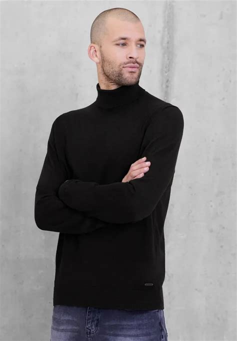 Street One Feinstrick Pullover F R Herren In Schwarz Street One