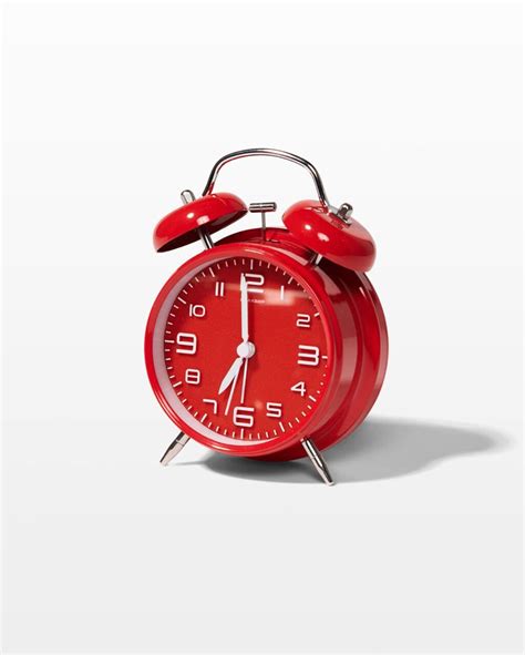 EC080 Serena Red Alarm Clock Prop Rental - ACME Brooklyn